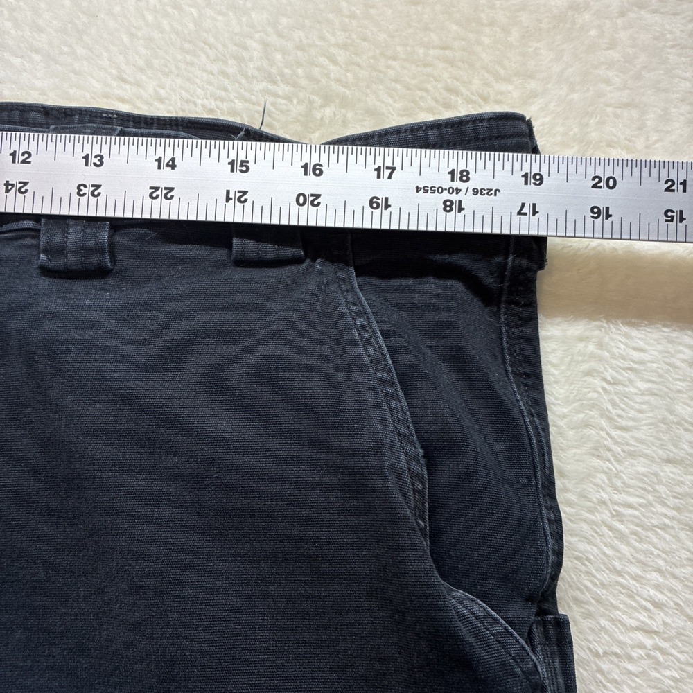 Duluth Trading Flex Fire Hose Cargo Pant Mens Tag-40x32 Fits-38x29 Black Utility - Picture 9 of 16